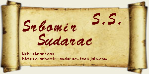 Srbomir Sudarac vizit kartica